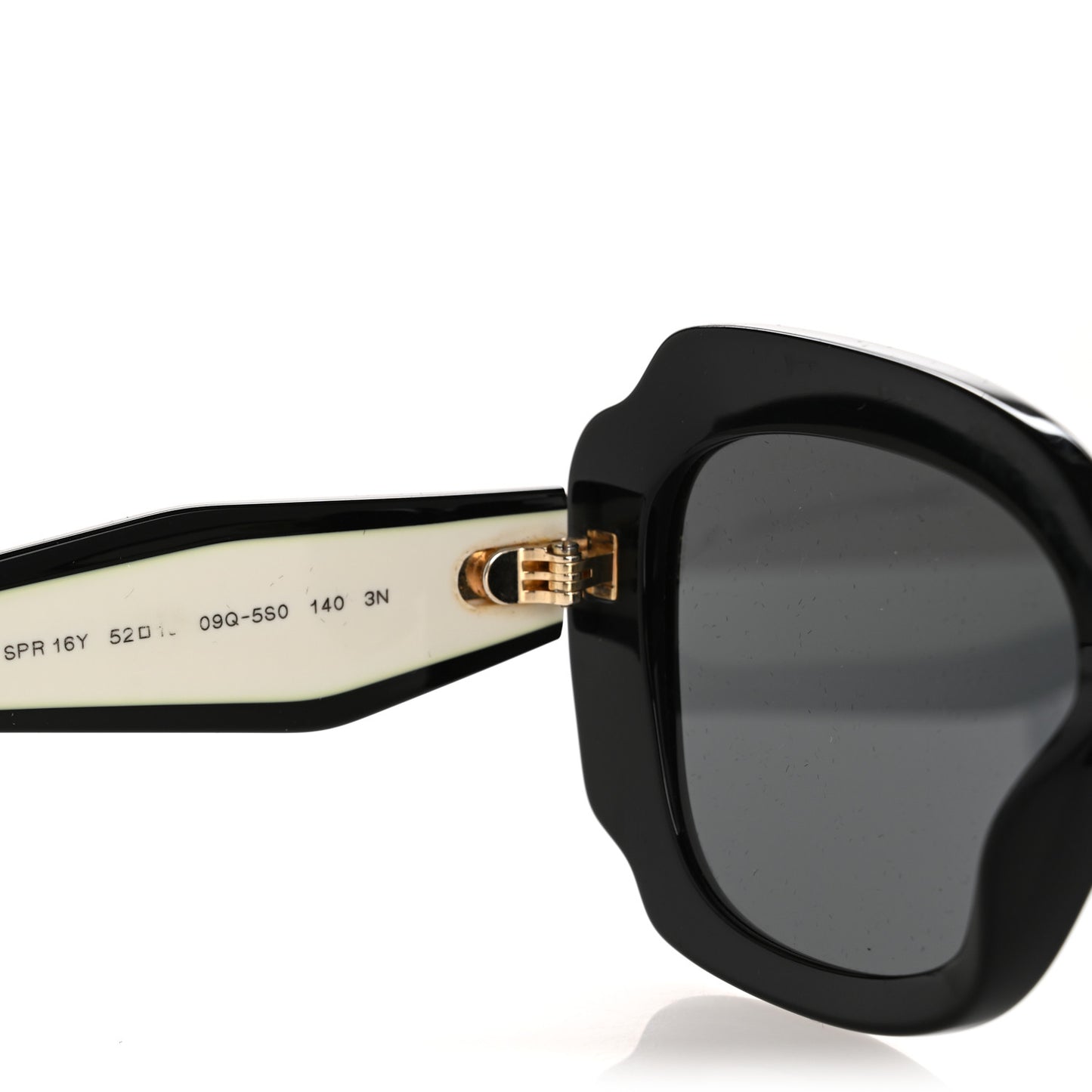 Acetate Square Sunglasses SPR 16Y White Dark Grey