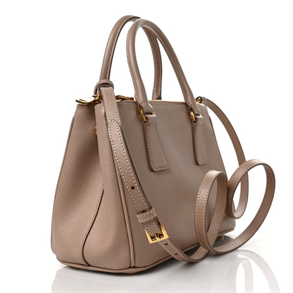 Prada Saffiano Small Galleria Double Zip Tote Cammeo 2 of 5