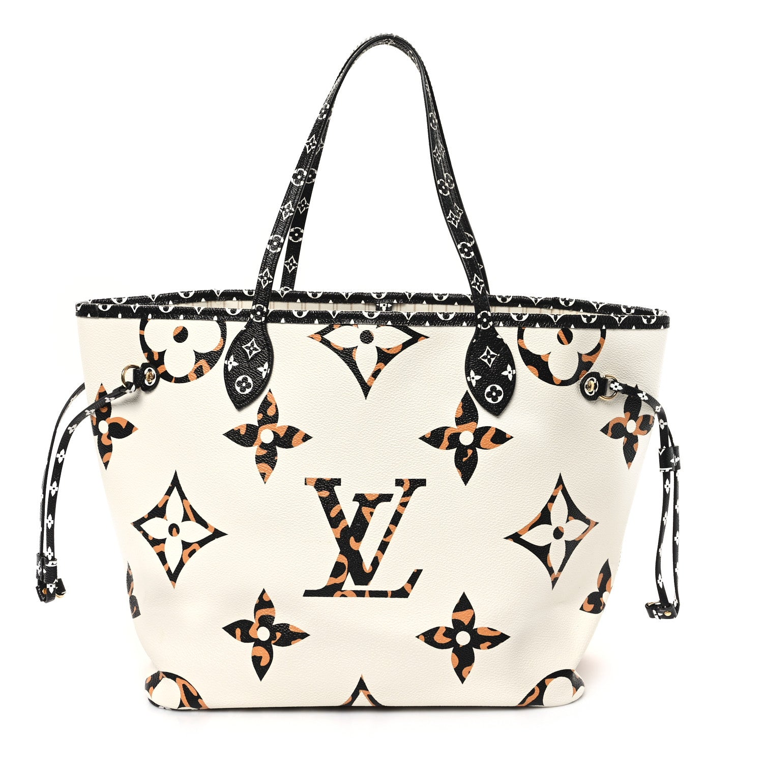 Louis Vuitton Monogram Giant Jungle Neverfull MM Ivory 1 of 12