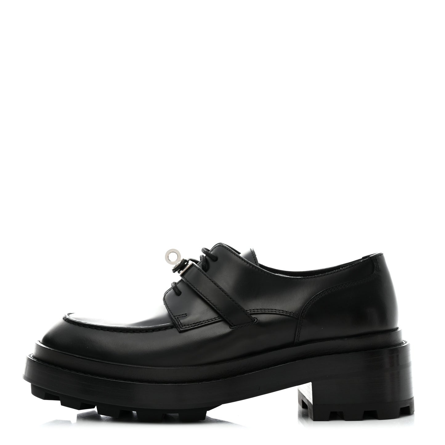 Calfskin First Derby Shoes 37.5 Black