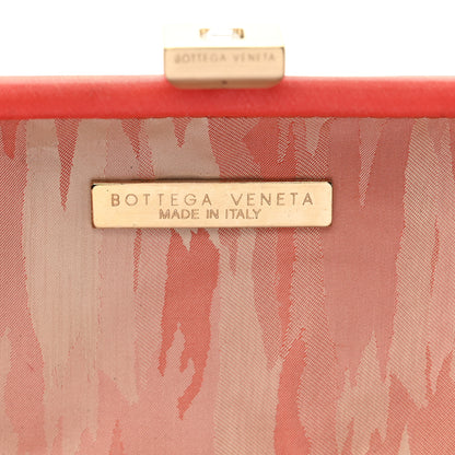 Bottega Veneta Satin Intrecciato Clutch Orange 6 of 9