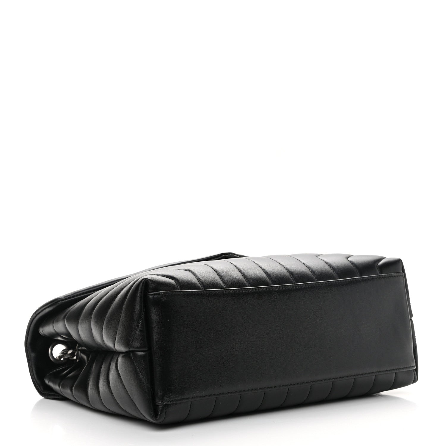Saint Laurent Calfskin Y Quilted Monogram Medium Loulou Chain Satchel Black 4 of 11