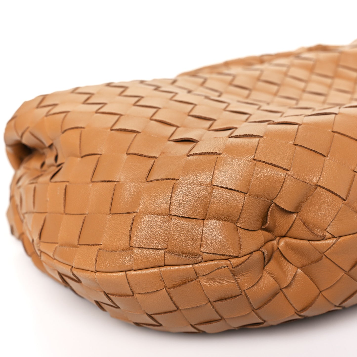 Nappa Intrecciato Teen Jodie Hobo Caramel