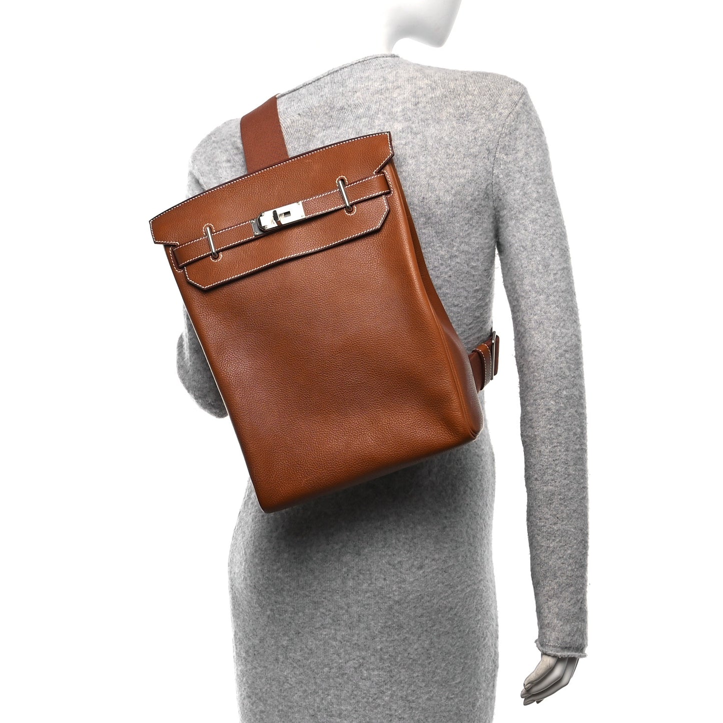 Natural Barenia Faubourg Hac A Dos GM Backpack Fauve