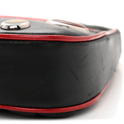 Christian Dior Calfskin Patent Trailer Trash Cadillac Shoulder Bag Black Red 10 of 11