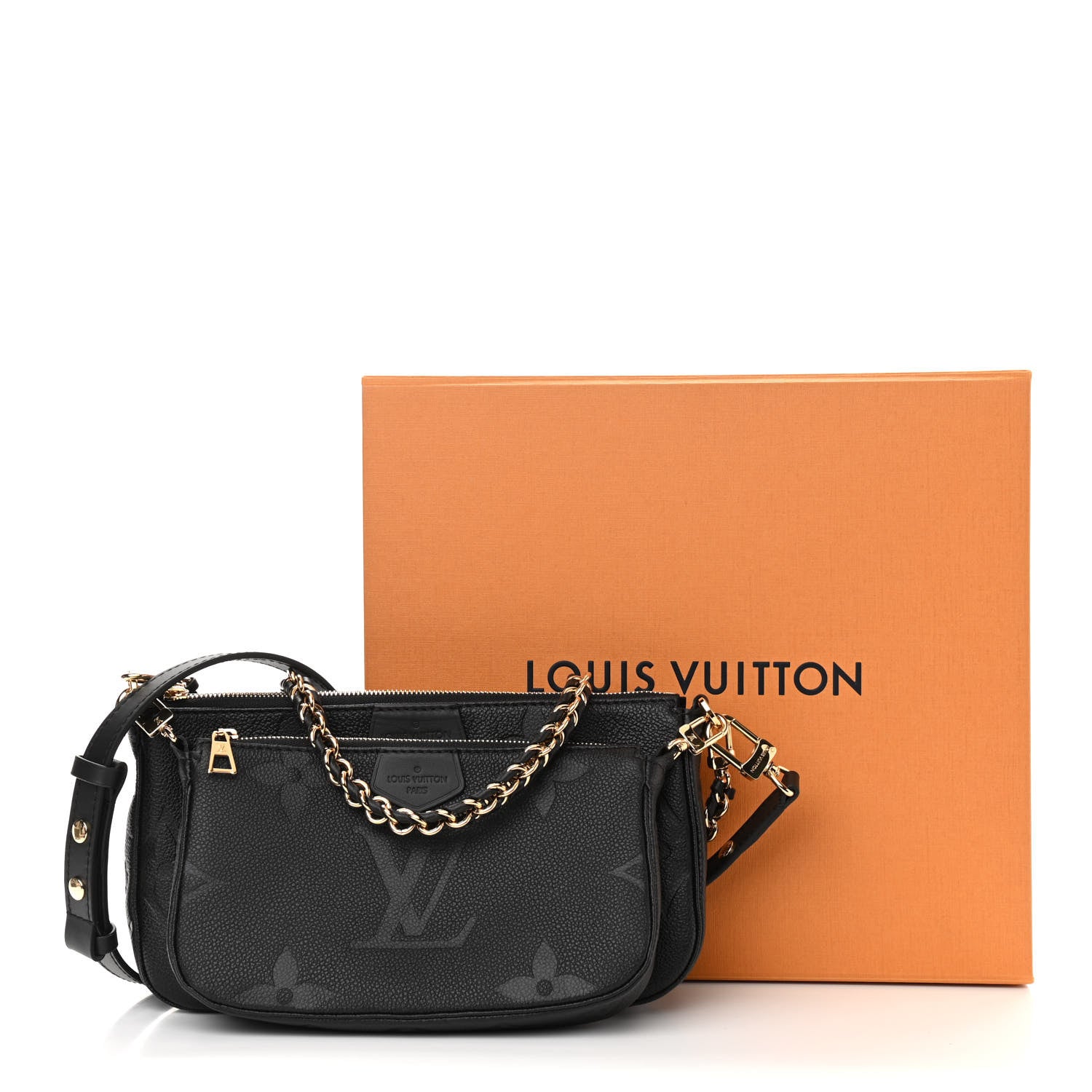 Louis Vuitton Empreinte Monogram Giant Multi Pochette Accessories Black 11 of 11