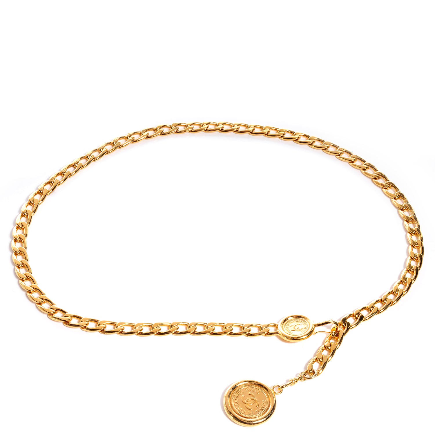 Chanel Chain CC 31 Rue Cambon Medallion Belt Gold 1 of 5
