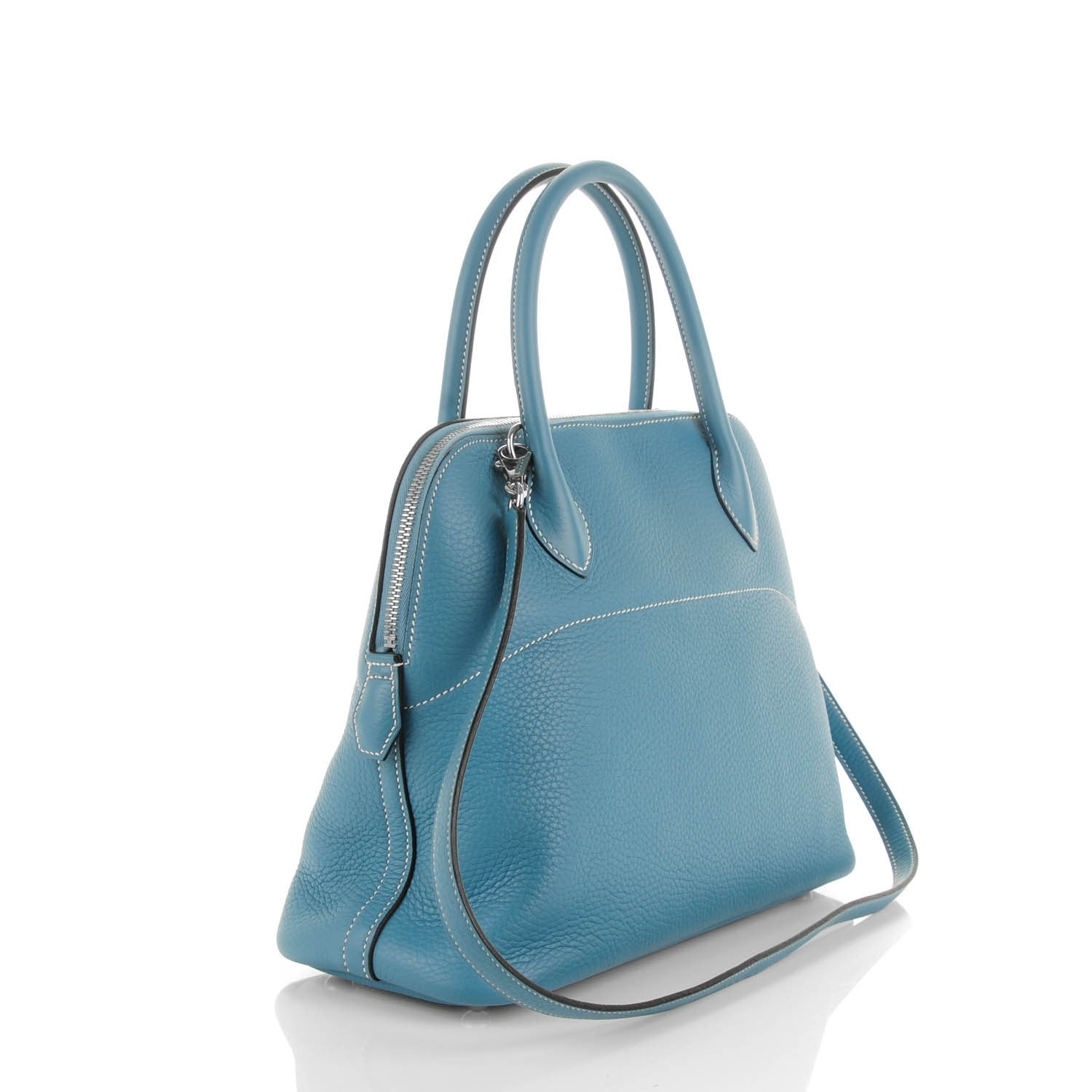 Hermes Taurillon Clemence Bolide 31 Blue Jean 3 of 7