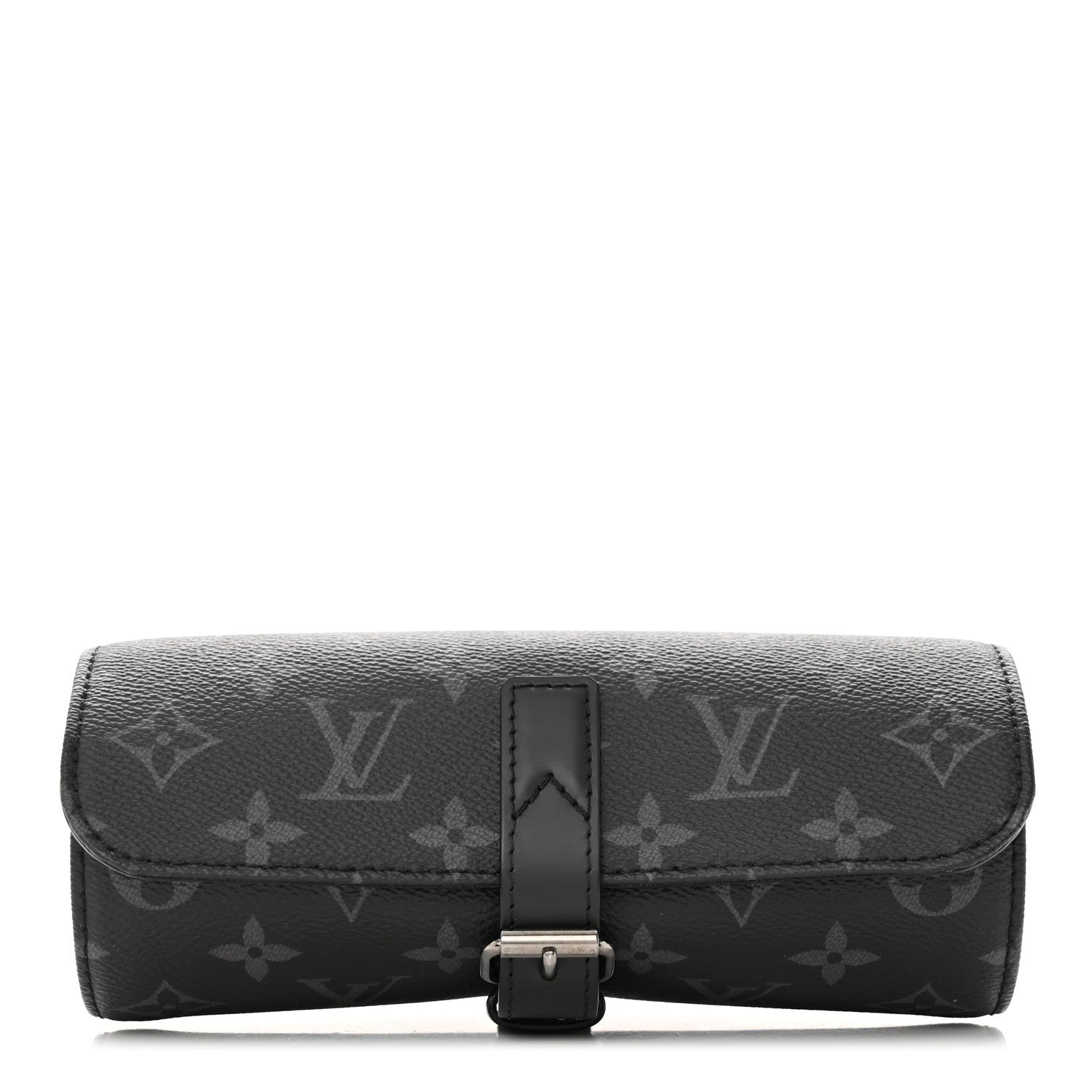 Louis Vuitton Monogram Eclipse 3 Watch Travel Case 1 of 11