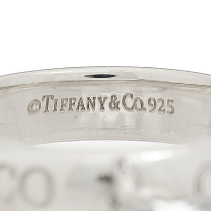 Tiffany Sterling Silver 1837 Lock Charm Ring 50 5.5 4 of 4