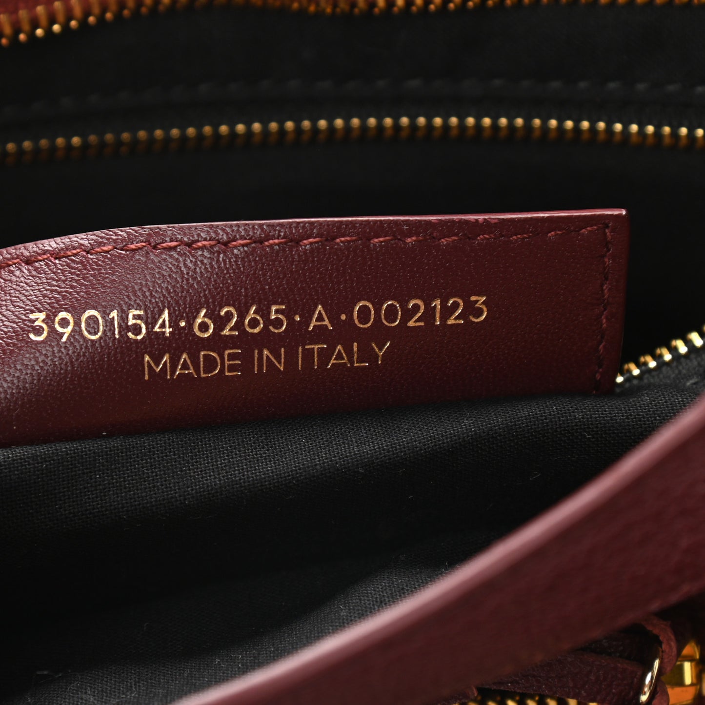 Chevre Gold Metallic Edge Hardware City Cassis