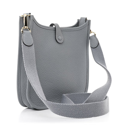 Hermes Taurillon Clemence Evelyne TPM Gris Pantin 3 of 10