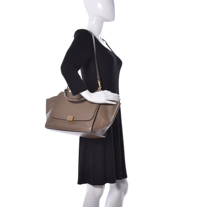 Celine Smooth Calfskin Medium Trapeze Souris 2 of 9