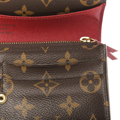 Louis Vuitton Monogram Emilie Wallet Red 9 of 9