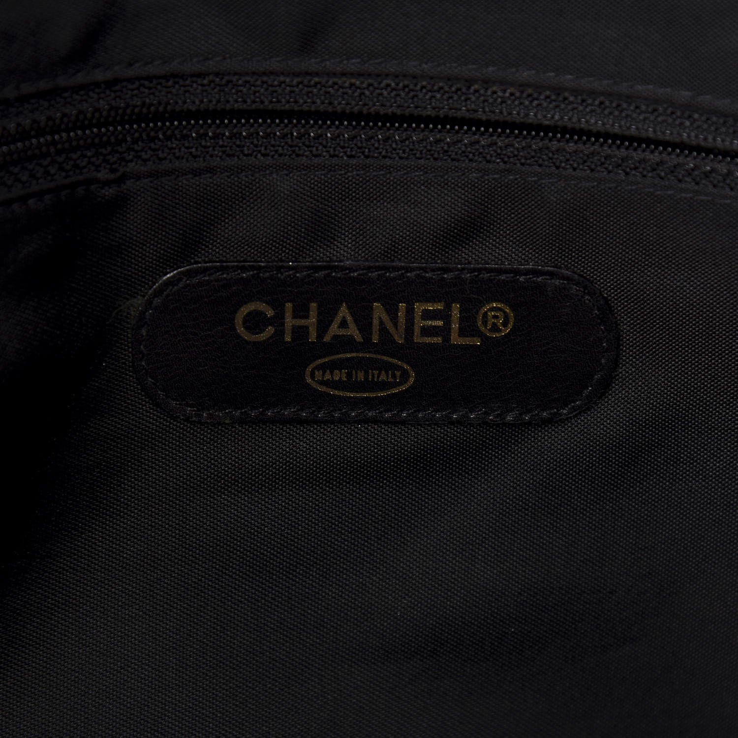 Chanel Calfskin Stitched XL Weekender Black 5 of 10