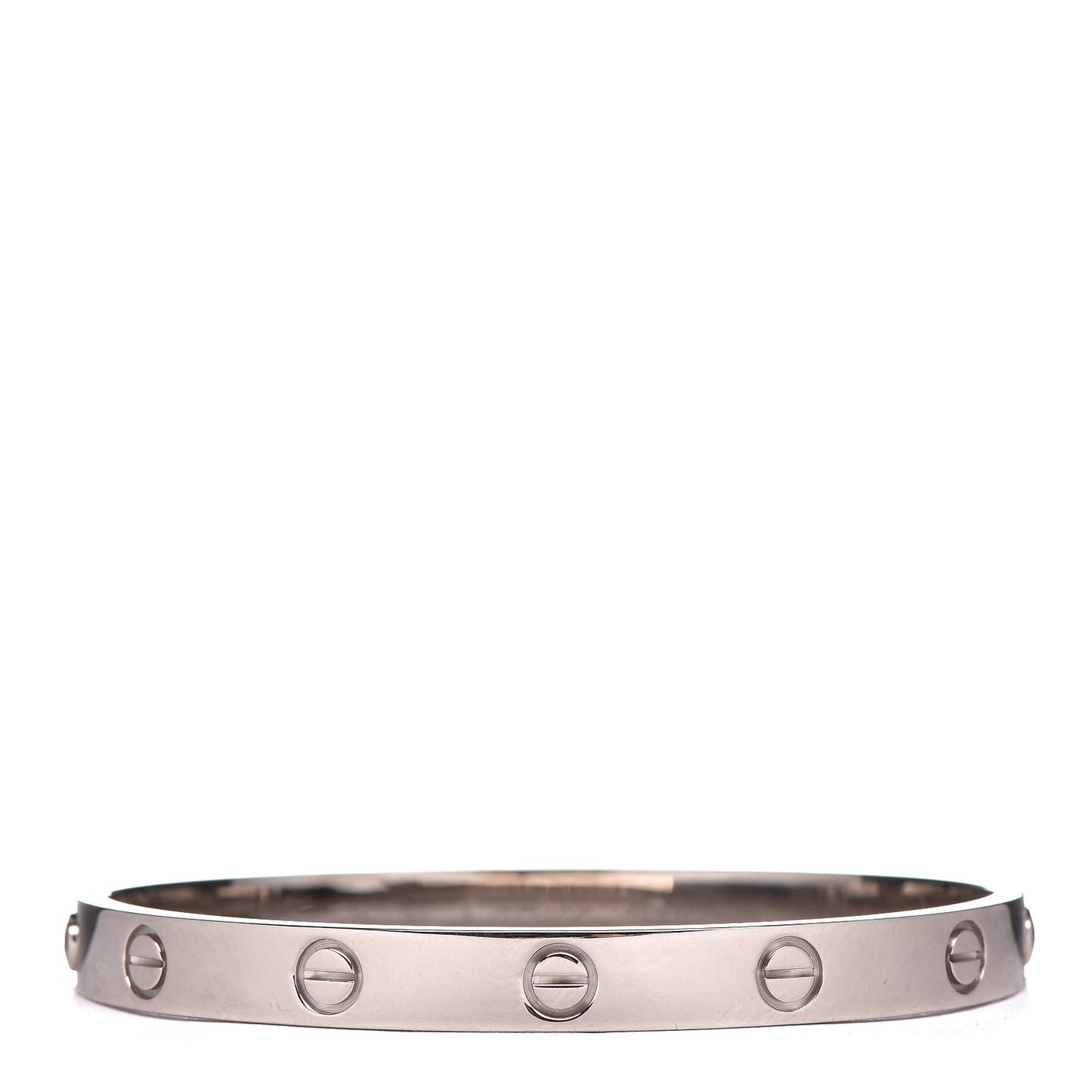 18K White Gold LOVE Bracelet 17