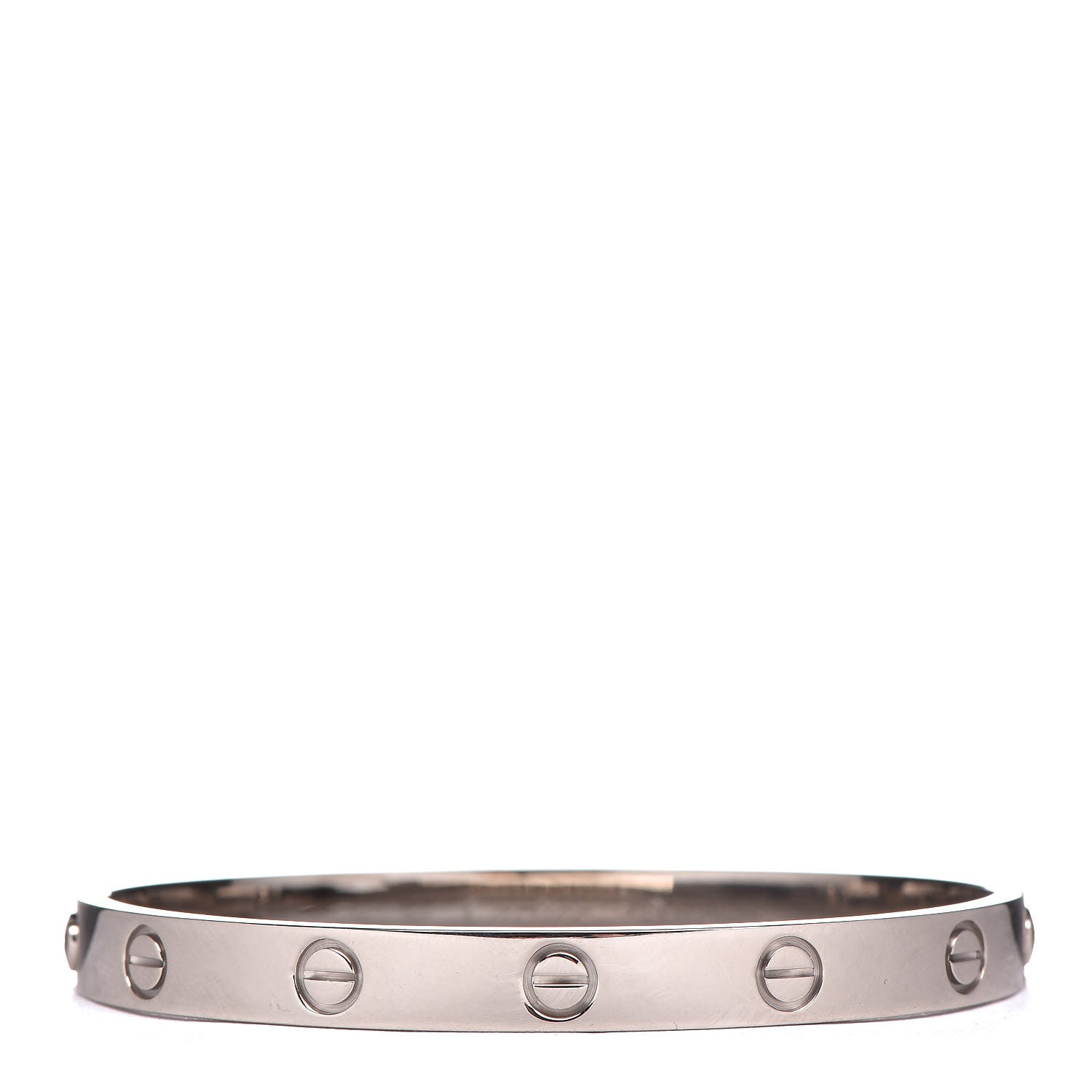 Cartier 18K White Gold LOVE Bracelet 17 1 of 6