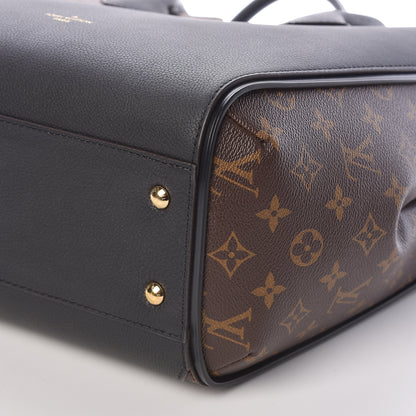 Louis Vuitton Calfskin Monogram Kimono Tote Black 6 of 8