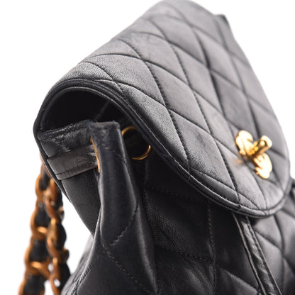 Chanel Lambskin Quilted CC Chain Backpack Black 10 of 18