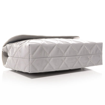 Chanel Vinyl Quilted In the Business Flap Bag Light Grey 4 of 10