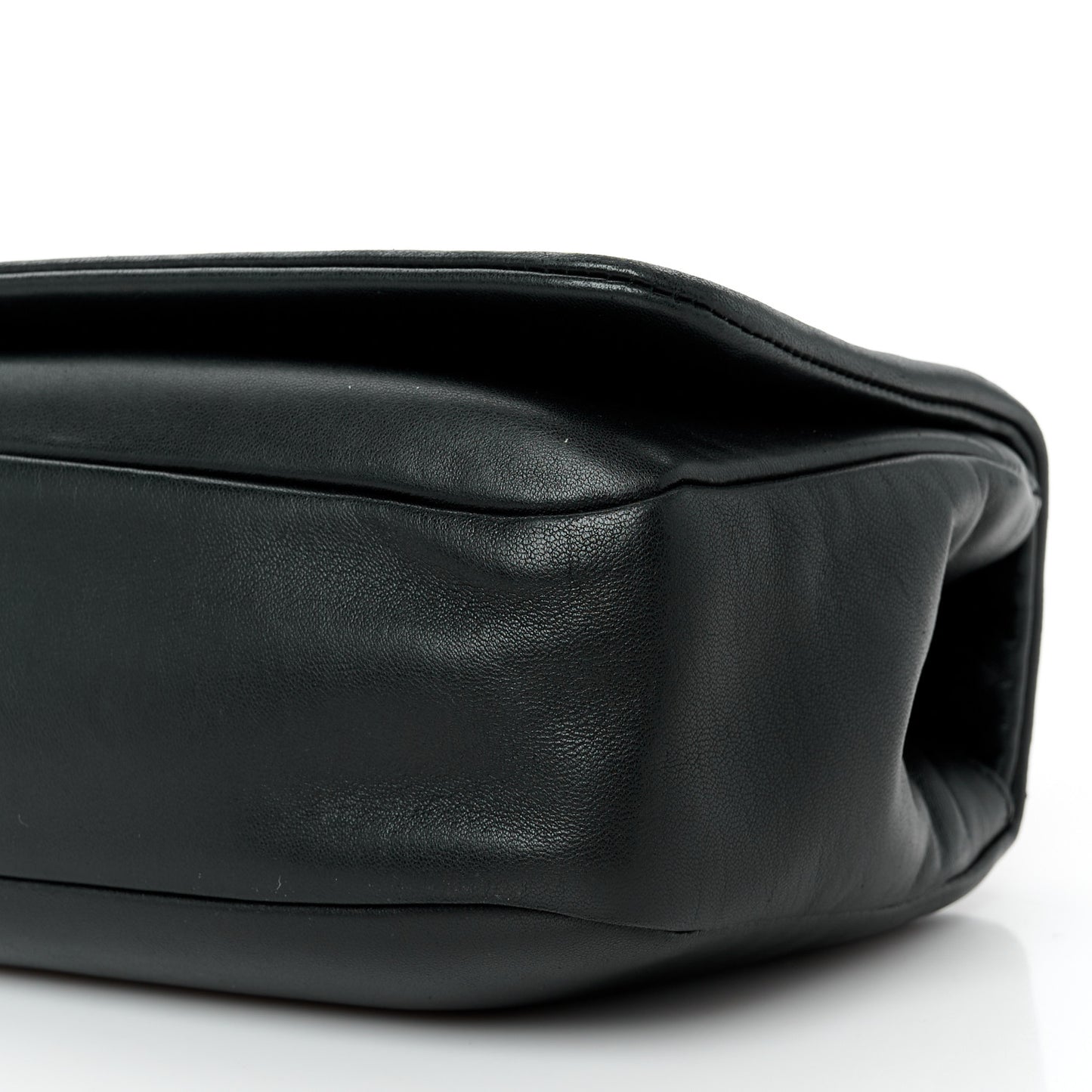 Lambskin Studded CC East West Flap Black