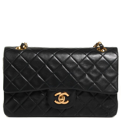 Chanel Lambskin Quilted Small Double Flap Black 1 of 9
