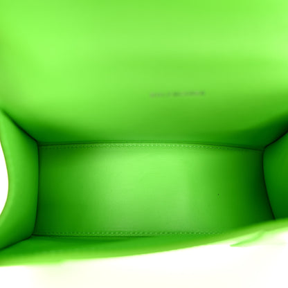 Balenciaga Shiny Box Calfskin Hourglass Top Handle Bag XS Fluo Green 5 of 12