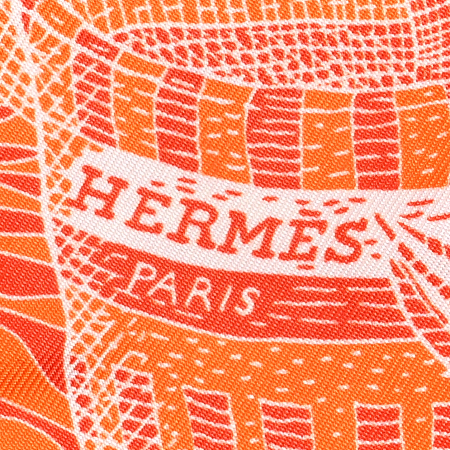 Silk La Danse Des Amazones Twilly Orange Corail White