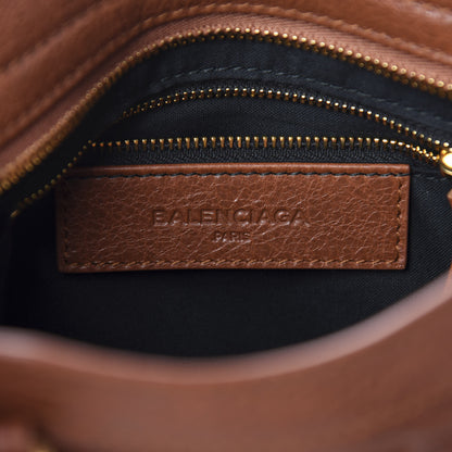 Balenciaga Agneau Classic Gold Hardware Mini City Marron Cognac 8 of 10