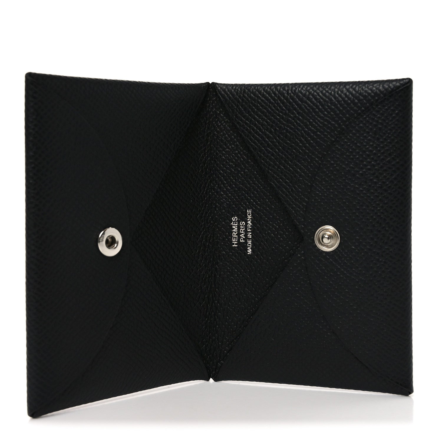 Hermes Epsom Calvi Card Case Black 5 of 6