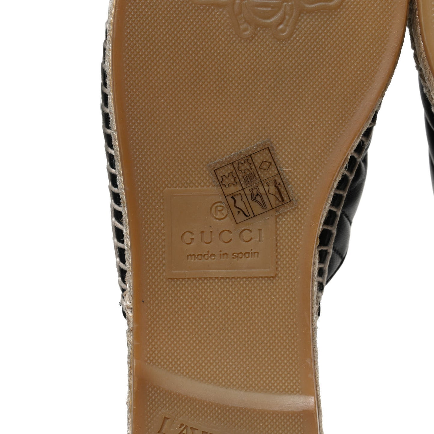 Nappa Matelasse GG Marmont Espadrille Slippers 36.5 Black