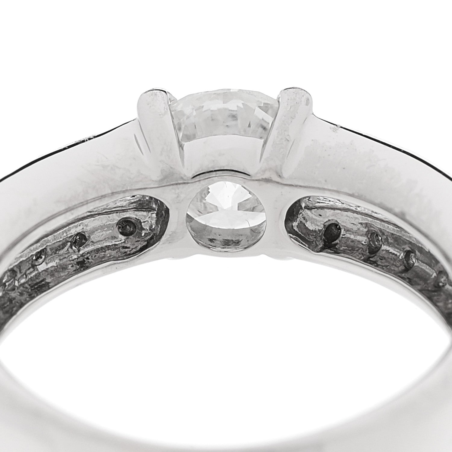 Parker & West by FASHIONPHILE Platinum Diamond 1.00ctw Round Engagement Ring  50 5.5 8 of 9