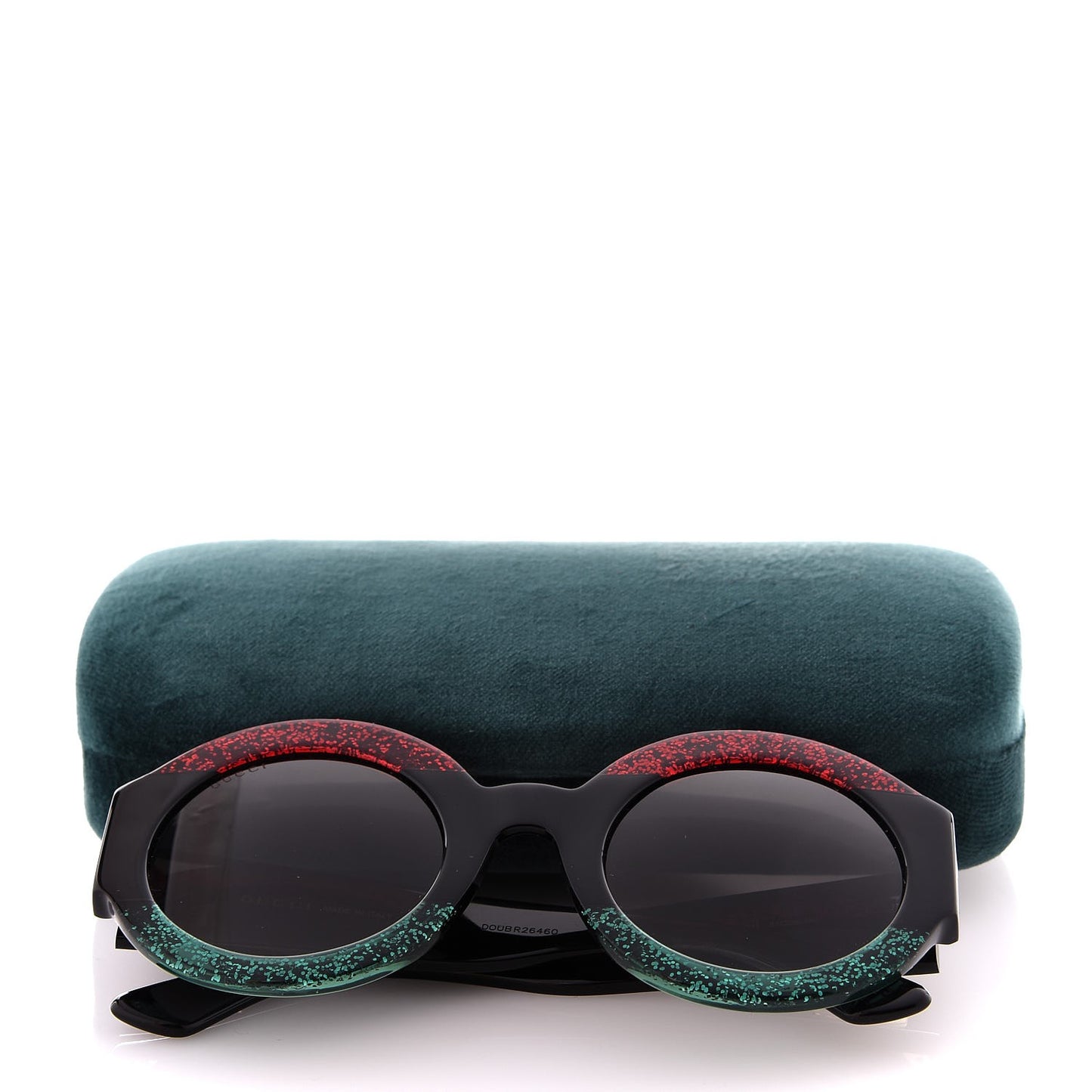 Acetate Round GG0084S Sunglasses Black Red Green