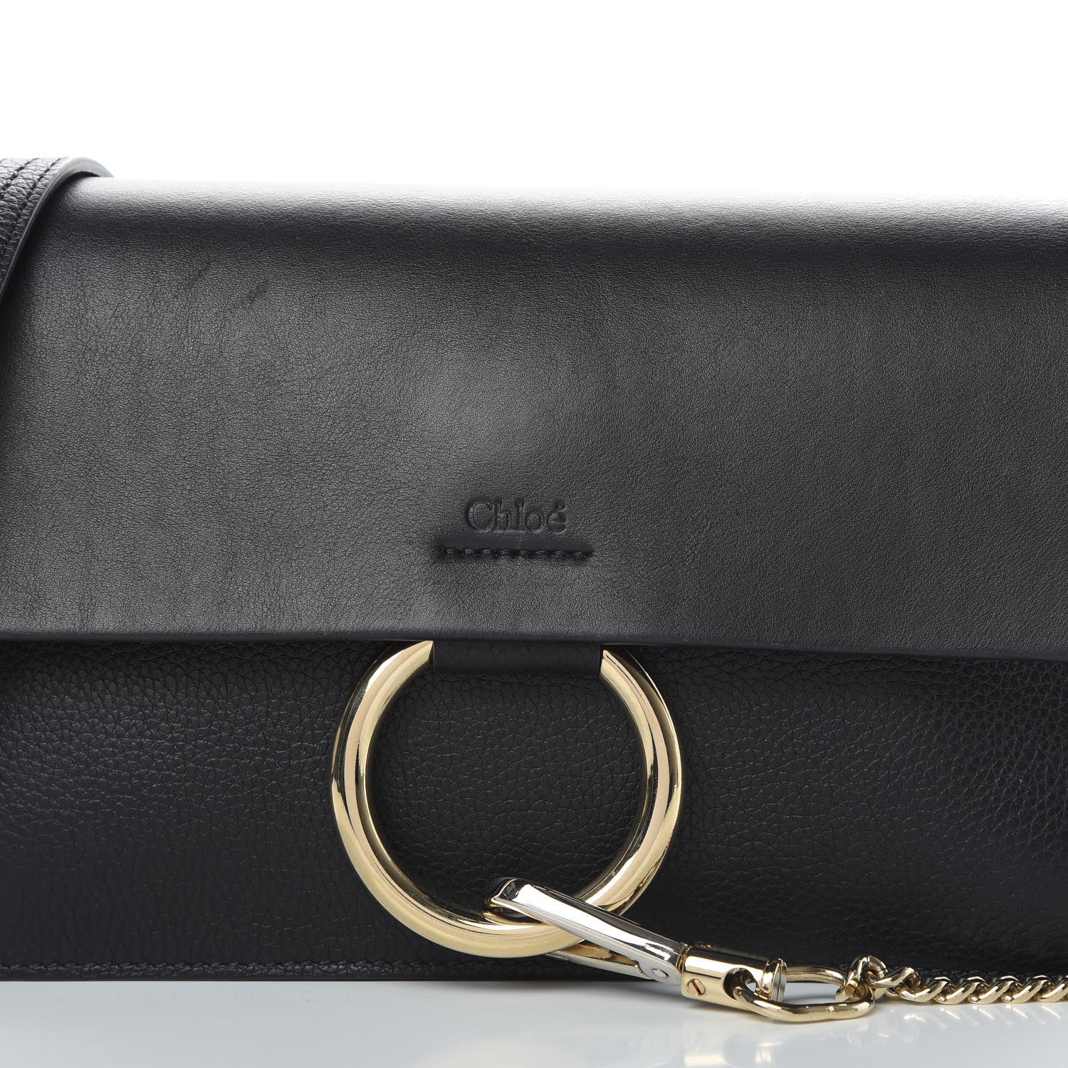 Chloe Calfskin Small Faye Shoulder Bag Black 8 of 11
