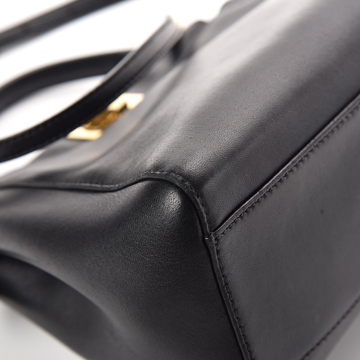 Fendi Nappa Mini Peekaboo Iconic Satchel Black 13 of 13