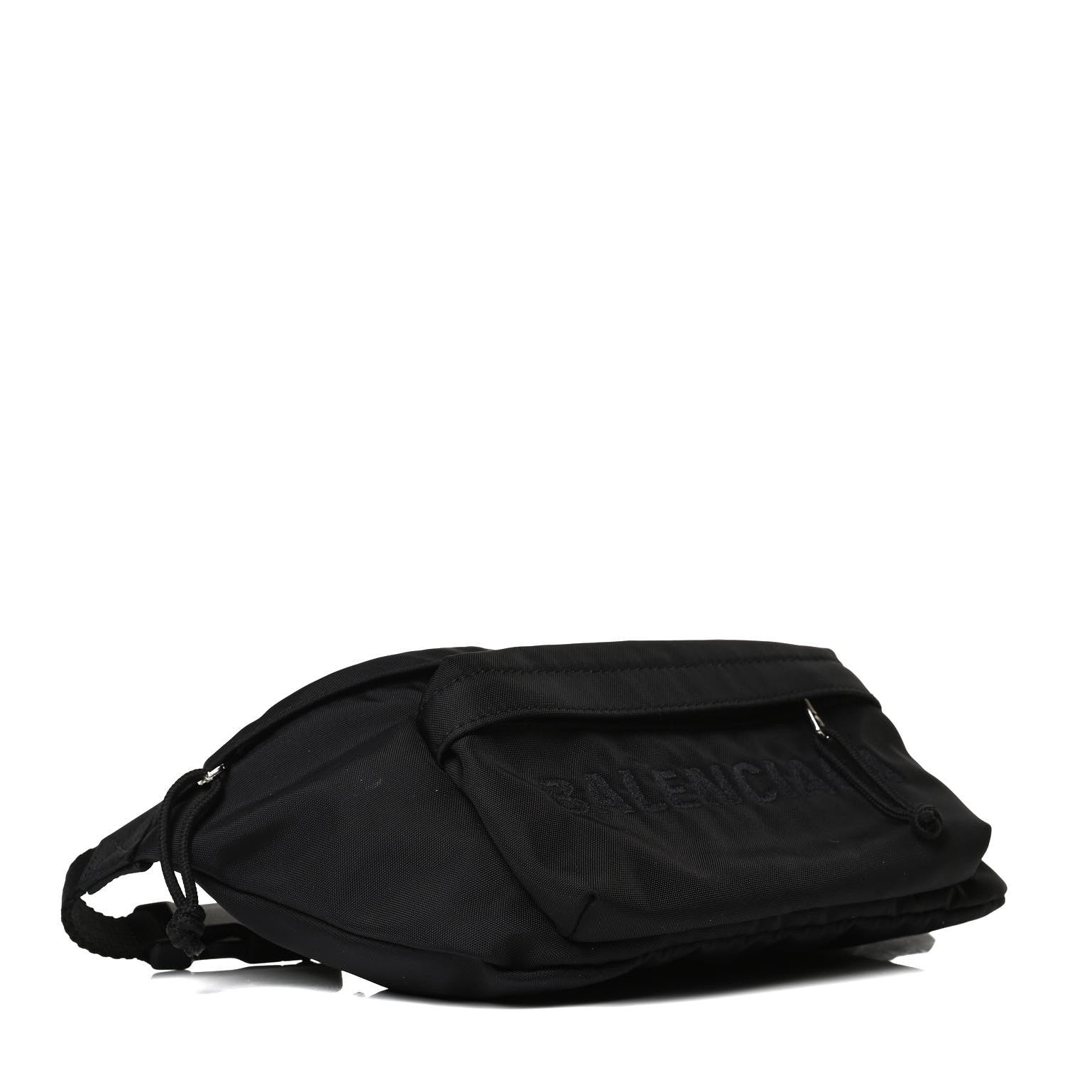 Balenciaga Textured Sport Nylon Logo Embroidered Wheel Beltpack Black 4 of 13
