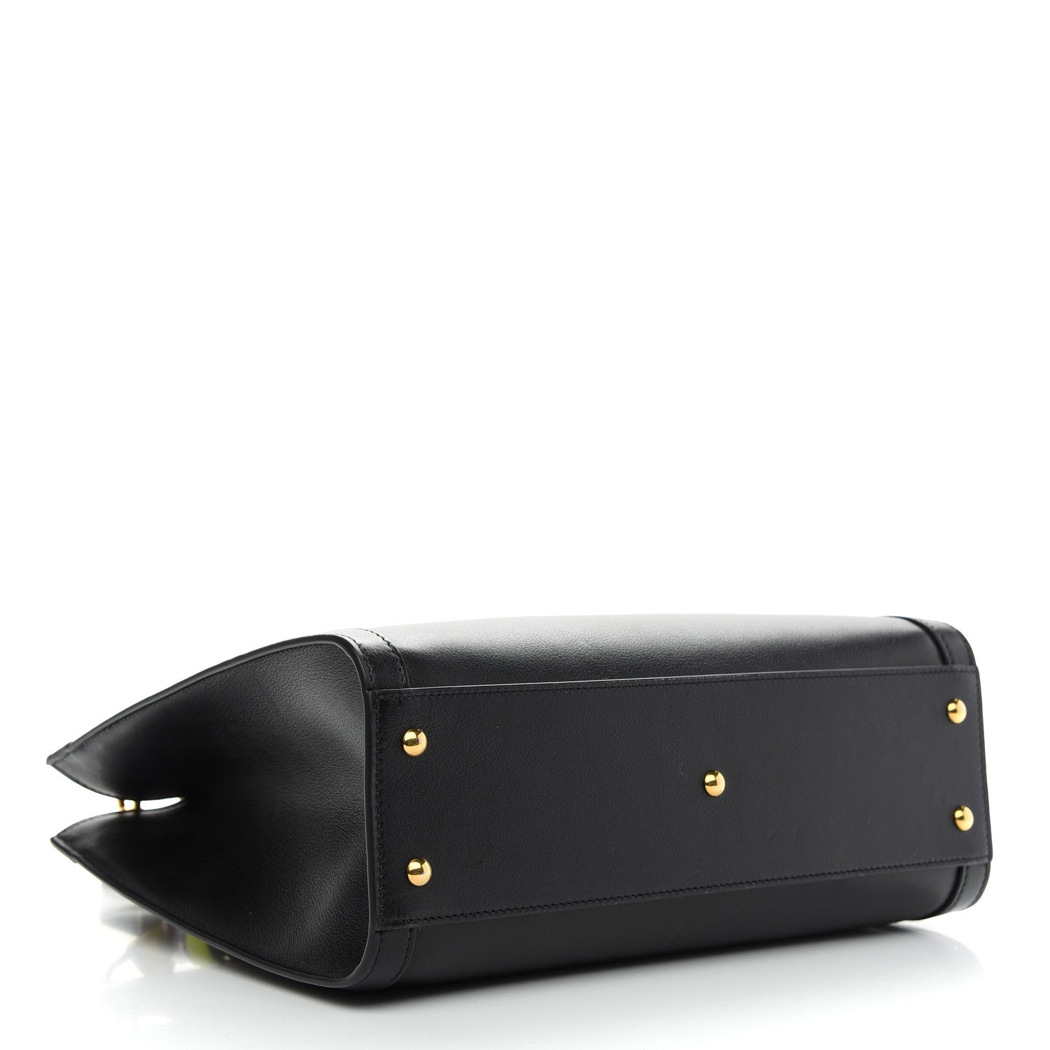 Gucci Calfskin Small Diana Tote Bag Black Yellow Fluo 4 of 14