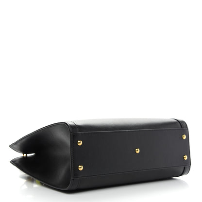 Gucci Calfskin Small Diana Tote Bag Black Yellow Fluo 4 of 14