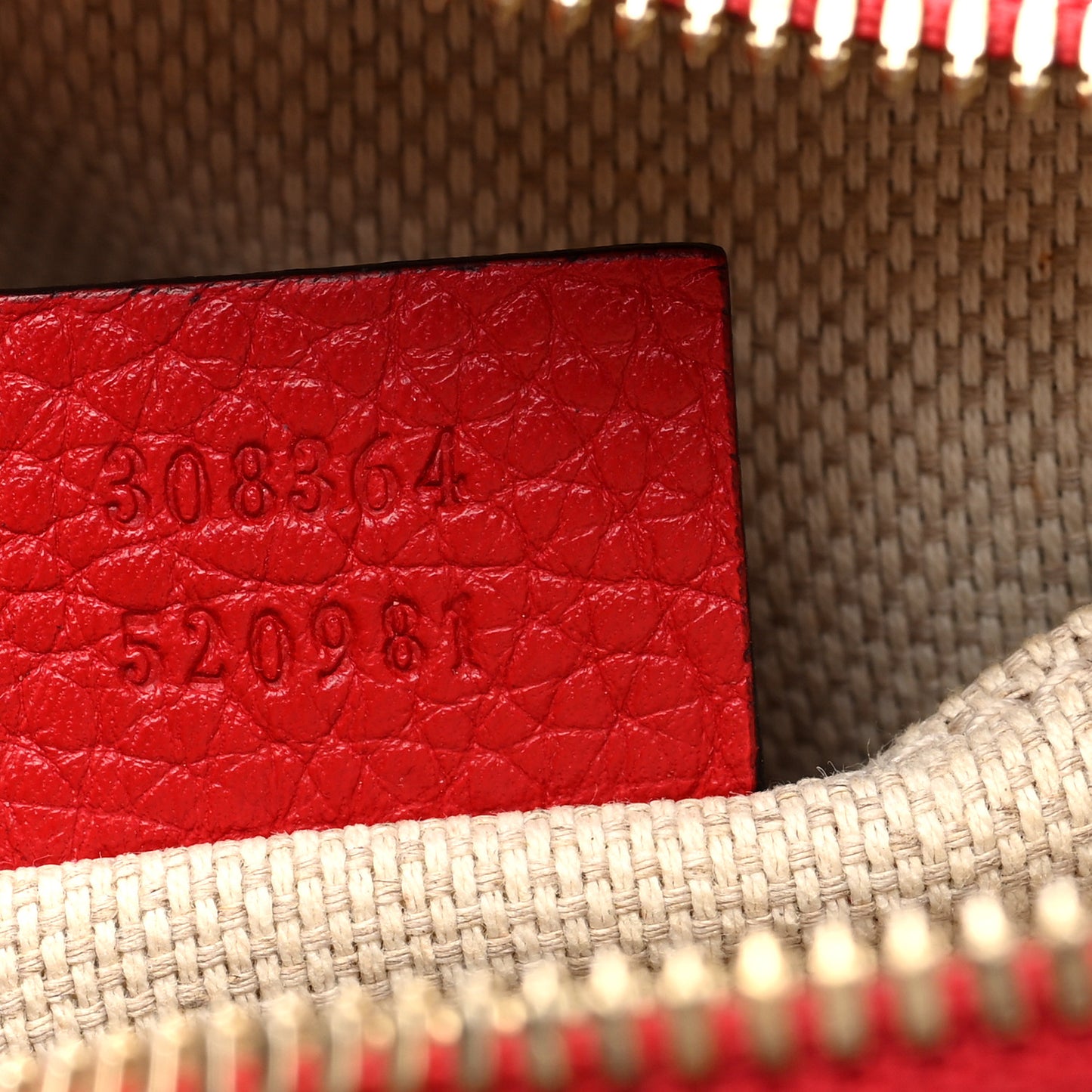 Pebbled Calfskin Small Soho Disco Bag Vibrant Red