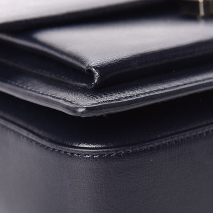 Saint Laurent Calfskin Medium Bellechasse Satchel Navy 10 of 13