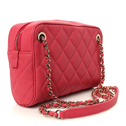 Chanel Caviar Quilted Small In & Out Camera Case Pink 3 of 11