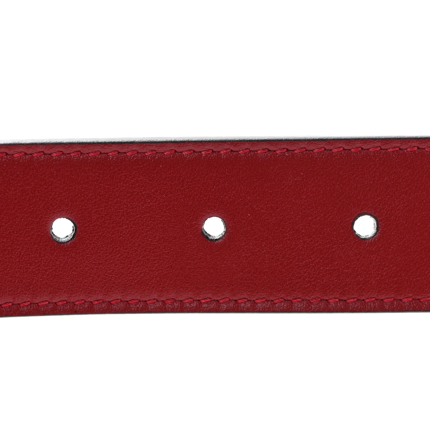 Plutone Calfskin Double G 30mm Belt 75 30 Red