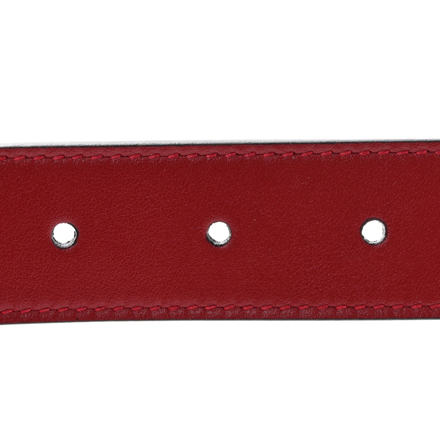 Gucci Plutone Calfskin Double G 30mm Belt 75 30 Red 4 of 6