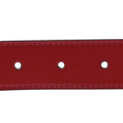 Gucci Plutone Calfskin Double G 30mm Belt 75 30 Red 4 of 6