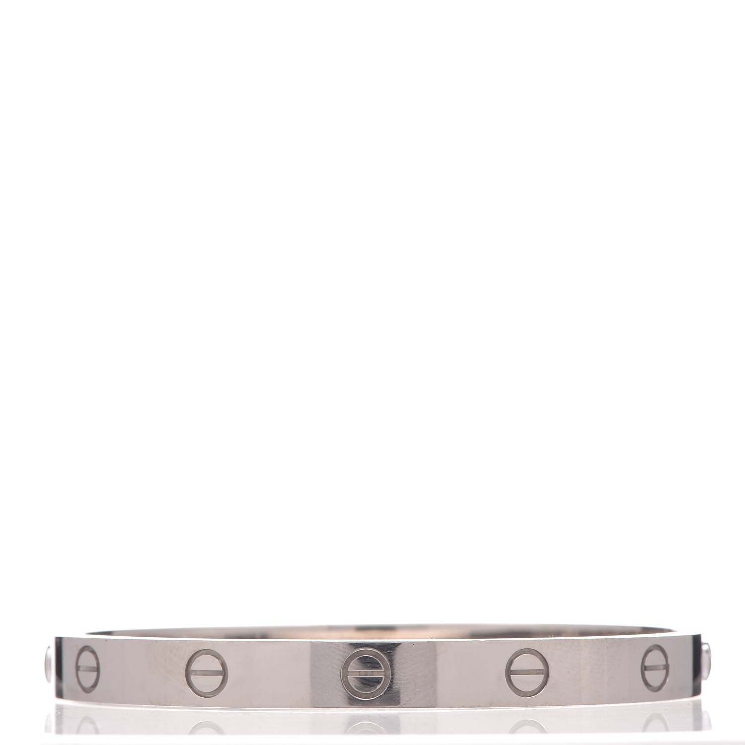 Cartier 18K White Gold LOVE Bracelet 18 3 of 5
