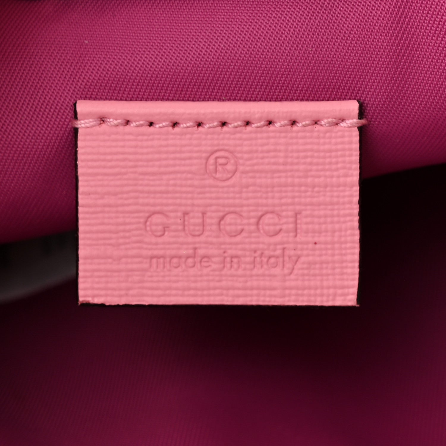Gucci GG Supreme Monogram 3-D Strawberry Childrens Bucket Tote Beige Ebony Lotus Pink Fuxia Emerald 6 of 12