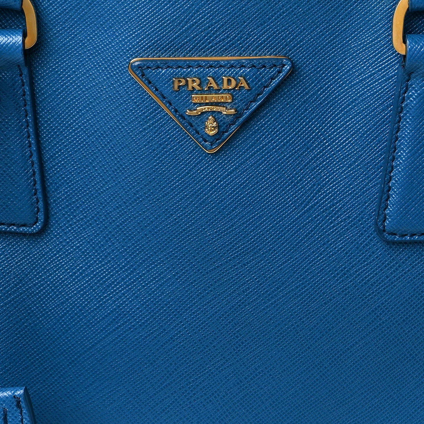 Saffiano Lux Large Galleria Double Zip Tote Cobalto