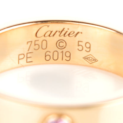 Cartier 18K Pink Gold Pink Sapphire 5.5mm LOVE Ring 59 9.25 3 of 4