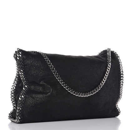 Stella McCartney Shaggy Deer Falabella Fold Over Tote Black 3 of 7