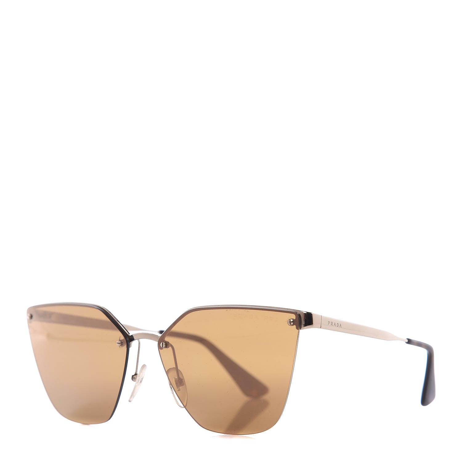Prada Cat Eye Sunglasses SPR 68T Gold 1 of 8